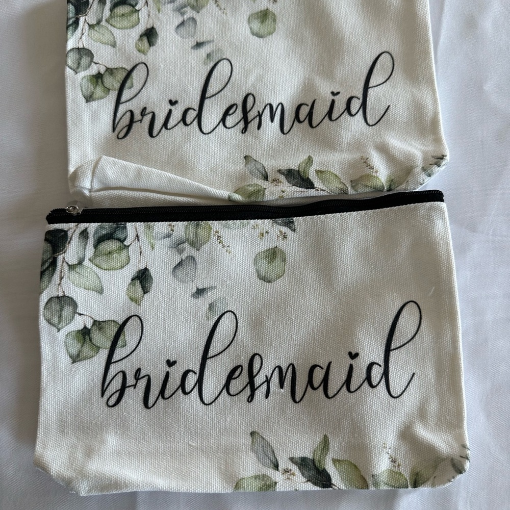 Bridesmaid Floral Makeup Bags